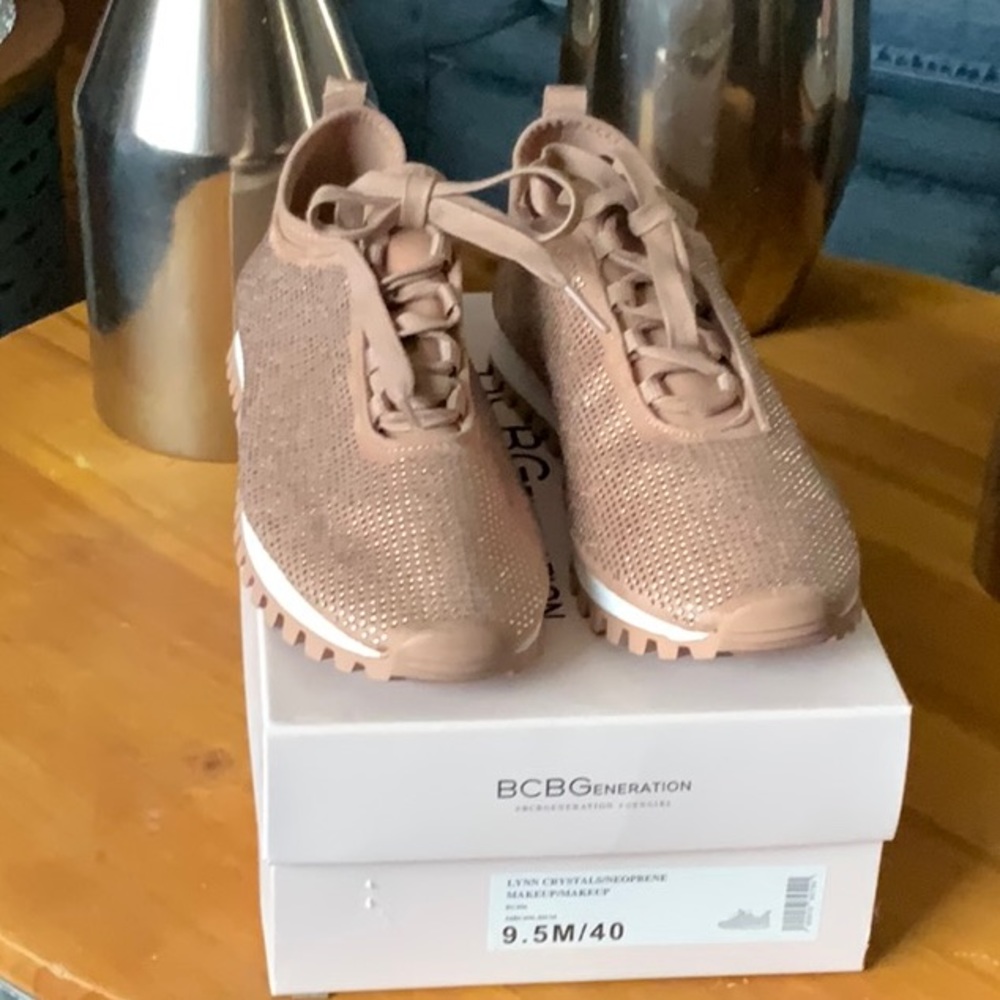 BCBGeneration Lynn Crystal/Neoprene Sneakers